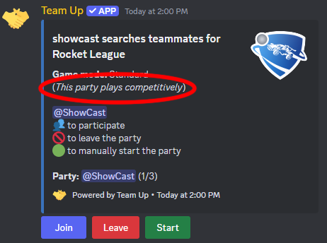 Example with competitive Party